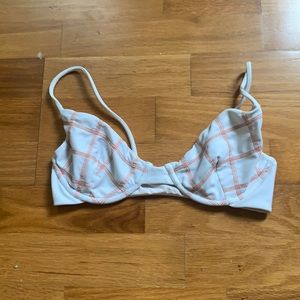 Acacia swimwear Manhattan top white